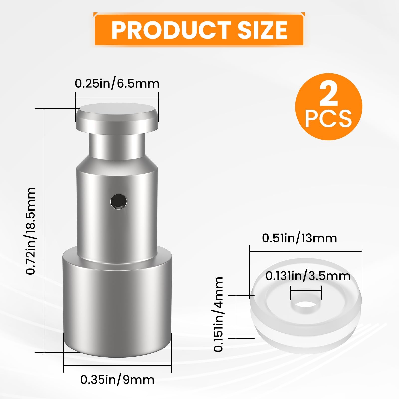 MARRTEUM 2 pcs Universal Replacement Floater and 4 Sealer Pressure…