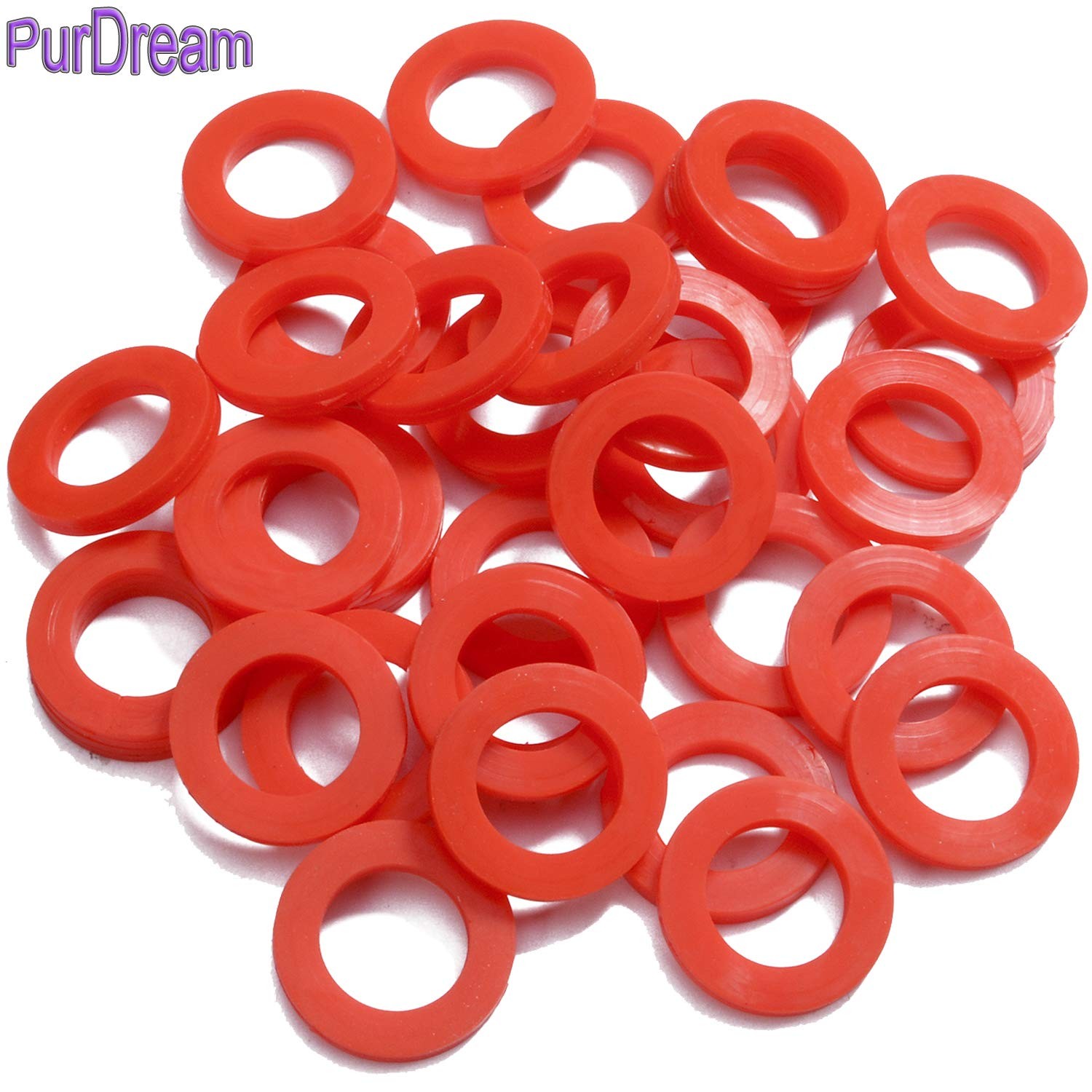 CPWUFIYD Outdoor Garden Hose Silicone Washer Gasket, 40Pcs Red 40PCS,