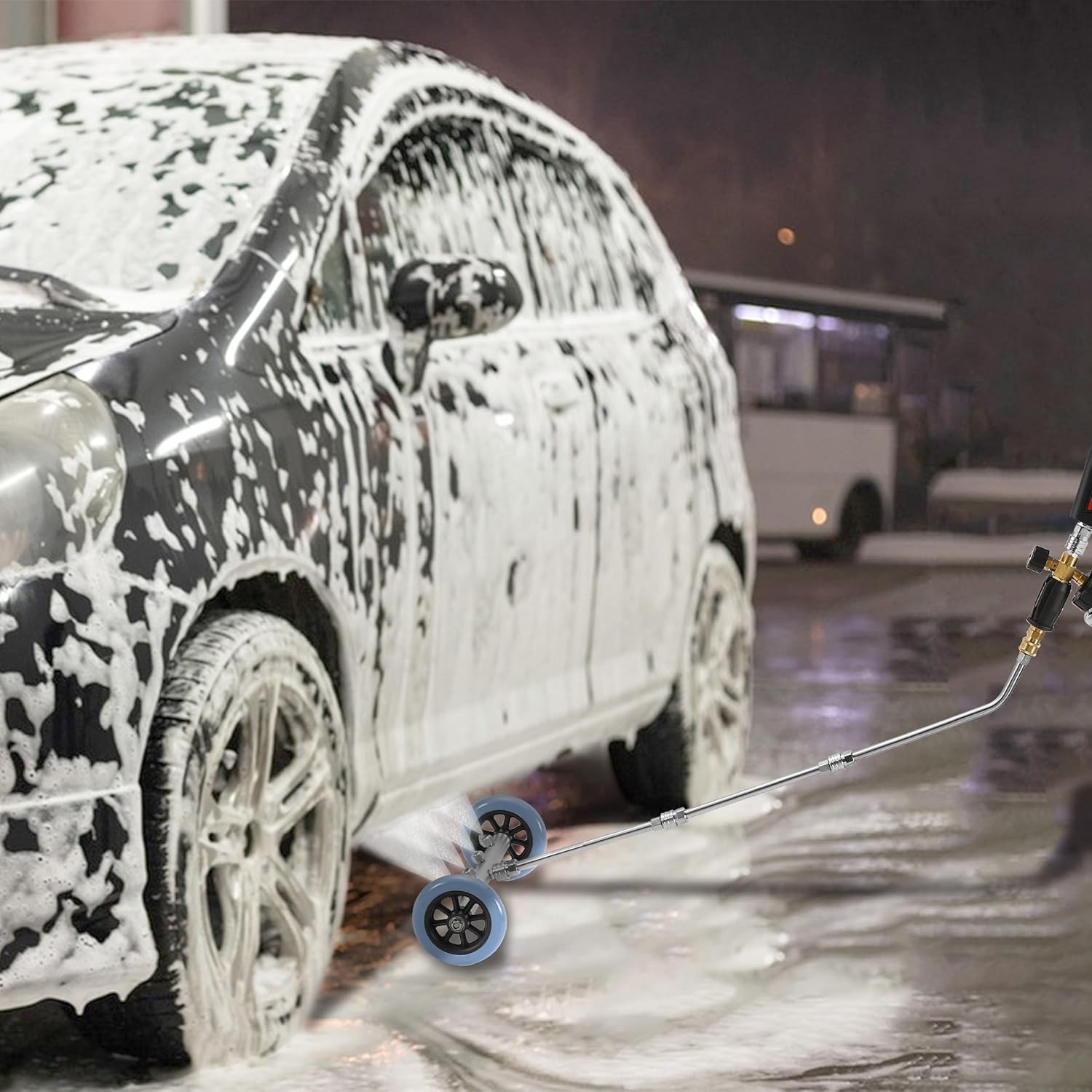 RIDGE WASHER Pressure Washer Undercarriage 16 Inch+Foam Cannon, Silver