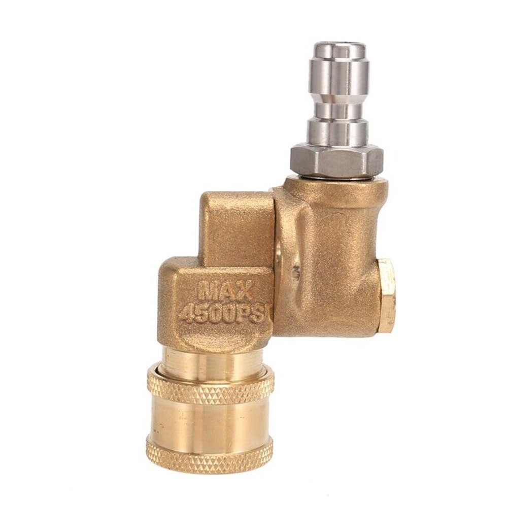Rotary Coupler 1/4 Inch 4500 PSI Brass Cleaning Tool Nozzle Stainless Steel