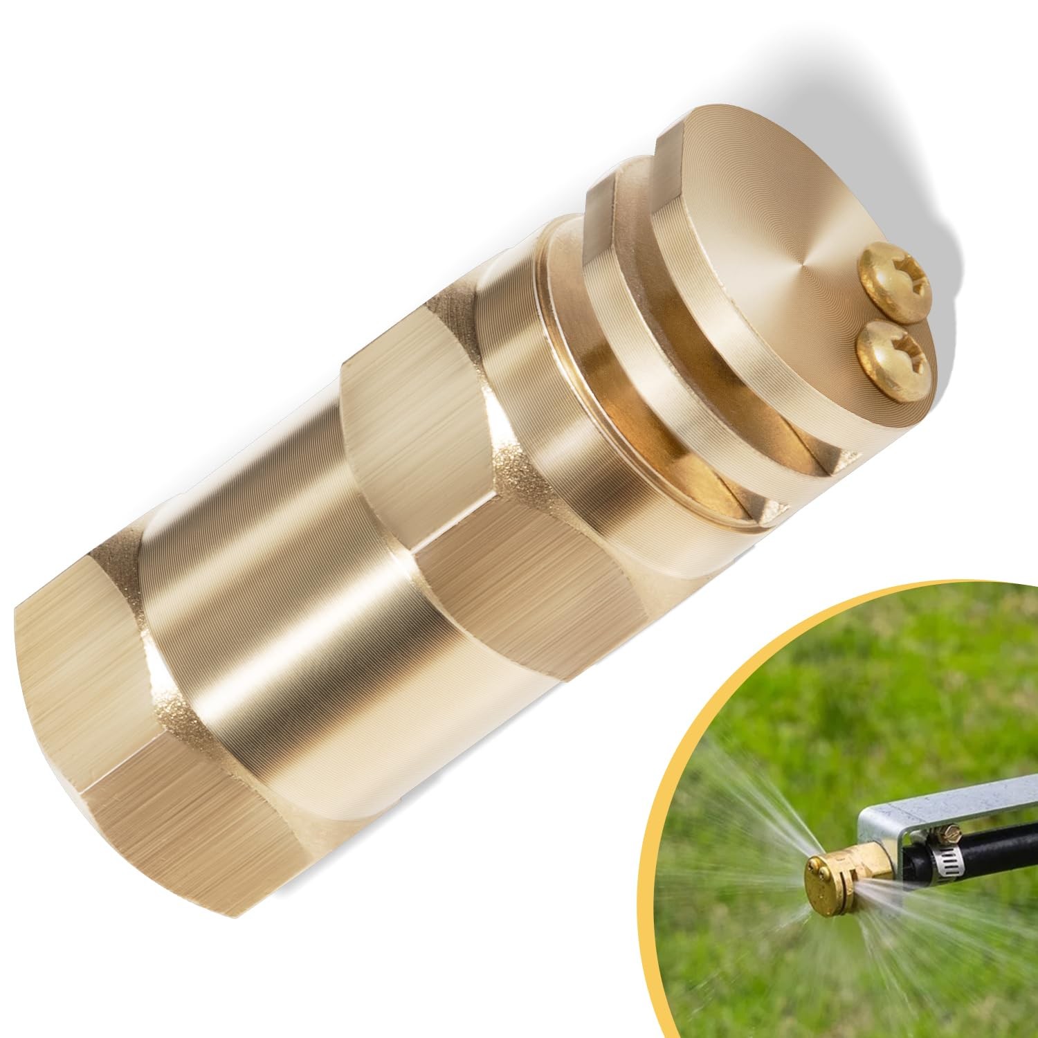 Boomless Spray Nozzle 1/2″ FPT #20 Orifices (90° & 180° Caps) 5.9 GPM 6542-1FBA